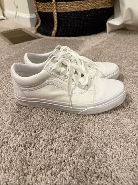 Vans Old Skool Sneakers White Size 6.5